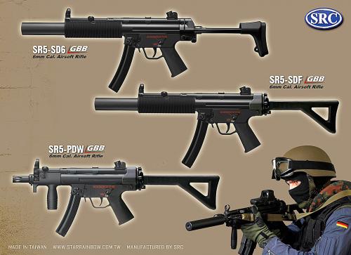 новинки от SRC MP5-SD6, MP5-PDW, MP5-SDF новинки от SRC MP5-SD6, MP5-PDW, MP5-SDF