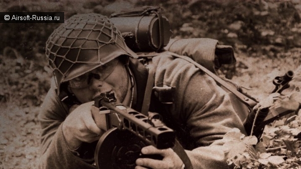 немецкий солдат с ППШ, страйкбол, Ppsh-41, немецкий солдат с ППШ, страйкбол, Ppsh-41,