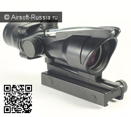 Оптический ACOG RCO с рабочей трубкой и подсветкой прицельной сетки