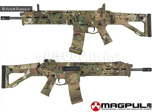 Камуфлированная винтовка Magpul PTS Masada ACR AEG