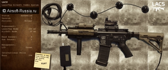 LaserTag AirSoft Combo System (LACS)