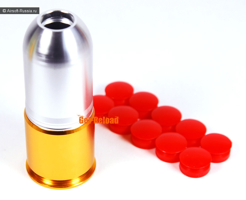 A&K Paintball/BB 40mm Gas Grenade Cartridge Shell 80 rds (CO2)