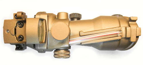 Реплика оптического прицела CM Trijicon ACOG 4x32 + Docter Mini Red Dot (Фото 14)