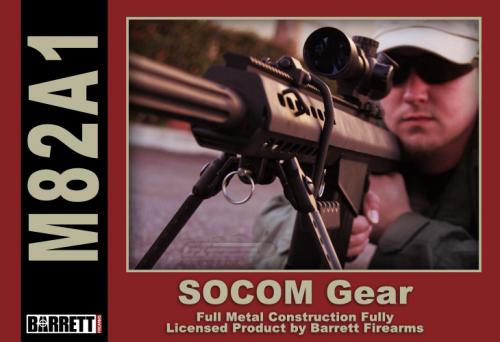 Снайперская винтовка Barrett M82 CQB от SOCOMGEAR, страйбольно оружие Снайперская винтовка Barrett M82 CQB от SOCOMGEAR, страйбольно оружие