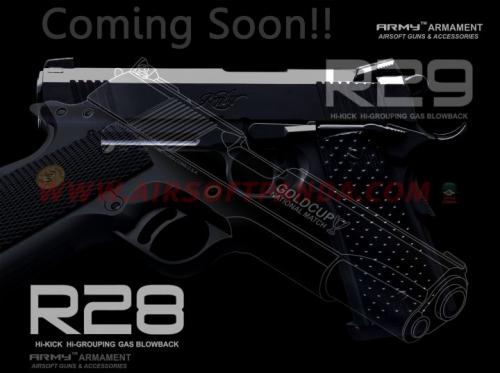 страйкбольные пистолеты GBB Army Armament R29 и R8 1911
