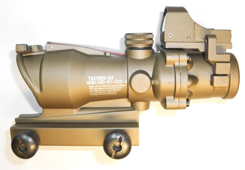 Реплика оптического прицела CM Trijicon ACOG 4x32 + Docter Mini Red Dot (Фото 10)