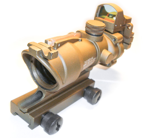 Реплика оптического прицела CM Trijicon ACOG 4x32 + Docter Mini Red Dot