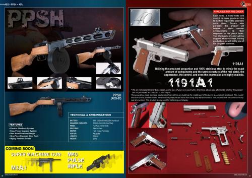 ППШ от ARES PPSH 41, M3A1 Grease Gun, M40 Pulse Rifle Aleins
