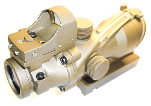 Реплика оптического прицела CM Trijicon ACOG 4x32 + Docter Mini Red Dot (Фото 9)
