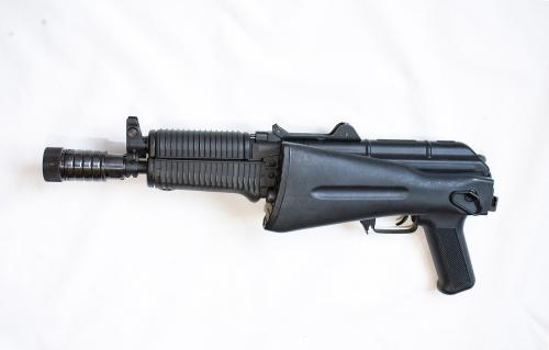 Airsoft AEG DIBOYS, Kalash SLR-106 (Rk-12) вид слева со сложенным прикладом Airsoft AEG DIBOYS, Kalash SLR-106 (Rk-12) вид слева со сложенным прикладом