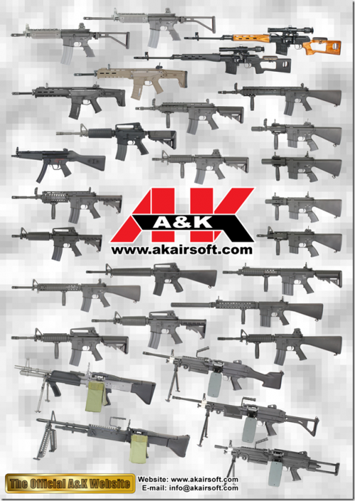 A&amp;K производитель страйкбольного оружия китай
