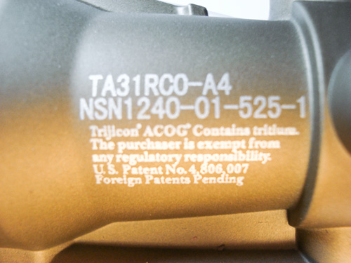 Реплика оптического прицела CM Trijicon ACOG 4x32 + Docter Mini Red Dot (Фото 11)