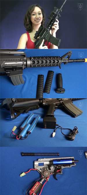 Sportline M15 Carbine RIS - новинки страйкбола от Classic Army, девушка с оружием Sportline M15 Carbine RIS - новинки страйкбола от Classic Army, девушка с оружием