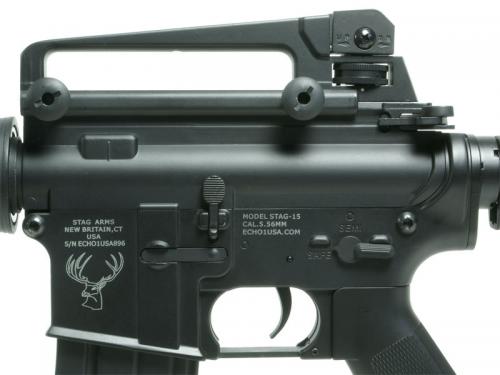 ствольная коробка с маркировкой Stag Arms на страйкбольной винтовке M4 от Echo1USA ствольная коробка с маркировкой Stag Arms на страйкбольной винтовке M4 от Echo1USA